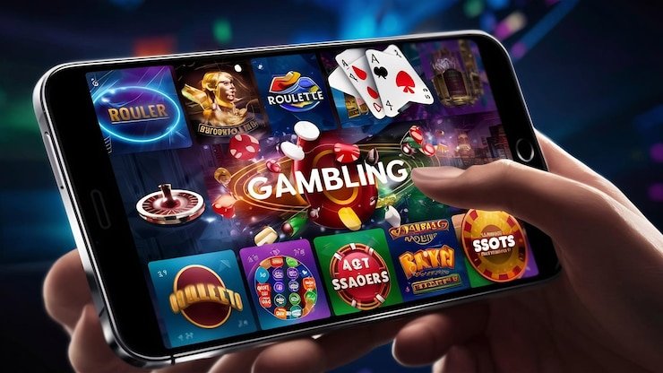 Philippine player browsing the 10500 games catalogue on a mobile phone
